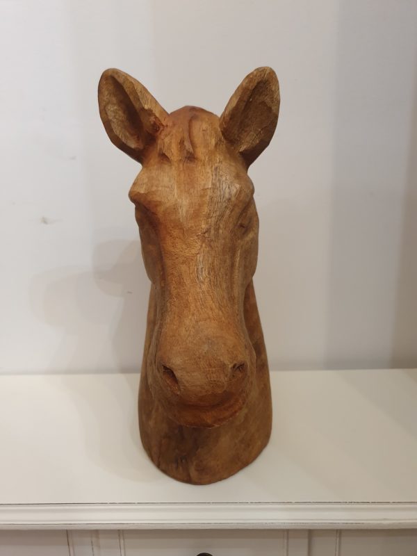 SCULTURA CAVALLO LEGNO - immagine 2