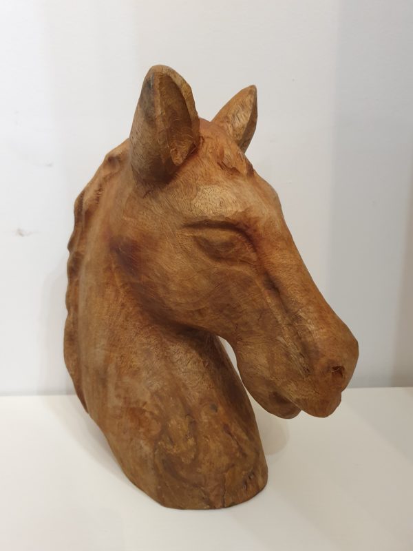 SCULTURA CAVALLO LEGNO - immagine 3