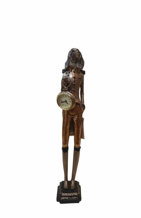 STATUA CANE CON OROLOGIO
