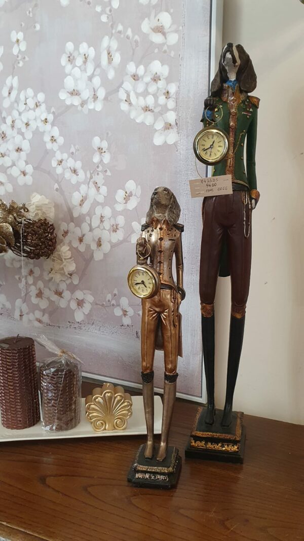 STATUA CANE CON OROLOGIO - immagine 5