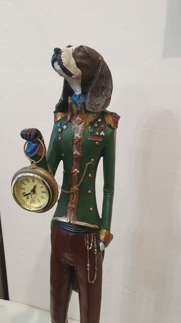 STATUA CANE CON OROLOGIO - immagine 4
